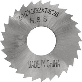 HSS Slitting Saws - 2-1/2" x 3/32" x 7/8" 28T