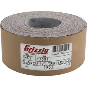 3" x 50' Sanding Roll A80 H&L