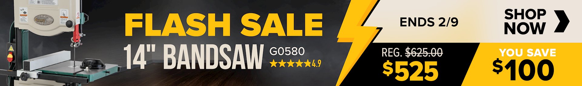 Banner for 02-05 FLASH SALE G0580 Masthead