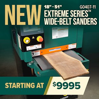 Banner for 05-27 NEW Extreme Series Wide-Belt Sanders