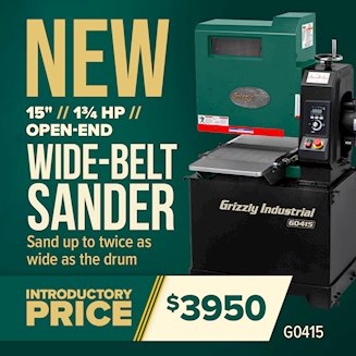 Banner for 05-27 NEW G0415 Wide-Belt Sander