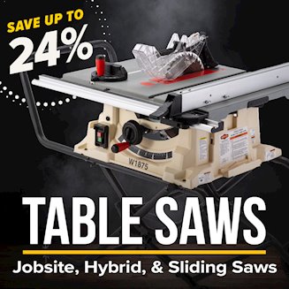 Banner for SB Table Saws