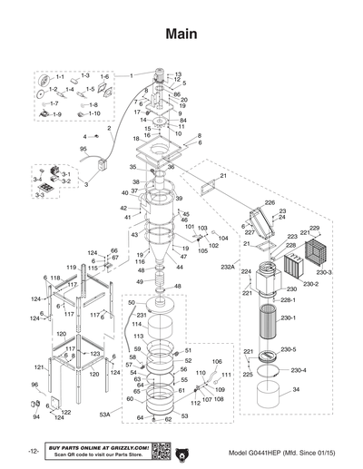 Part Diagram for G0441HEP