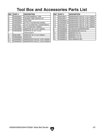 Part Diagram for G0447
