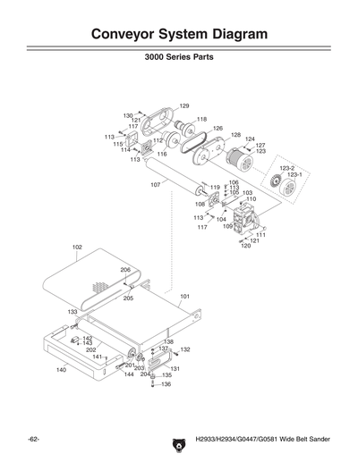 Parts for G0447 37