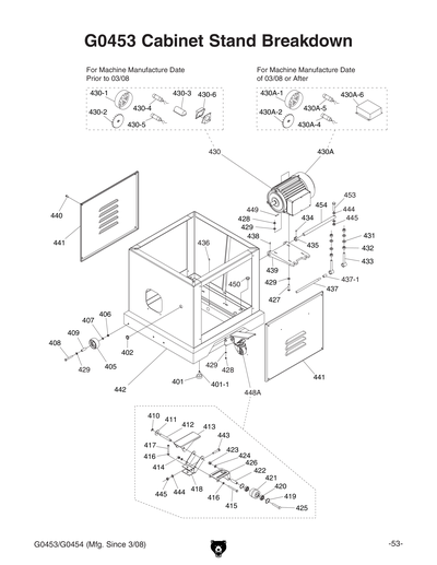 Part Diagram for G0453