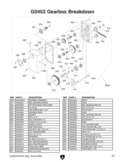 Part Diagram for G0453