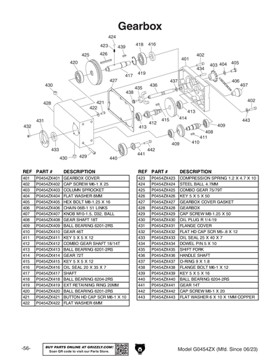 Parts for 20