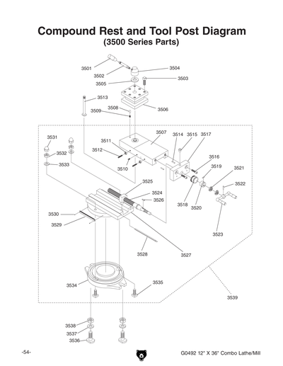 Part Diagram for G0492