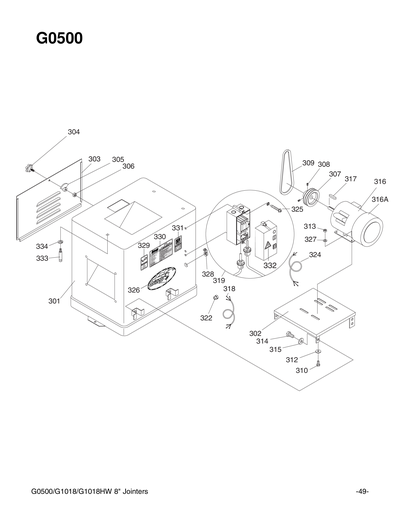 Part Diagram for G0500