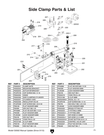 Part Diagram for G0502