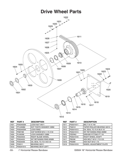 Part Diagram for G0504