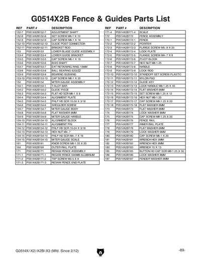 Part Diagram for G0514X2B