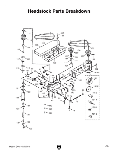 Part Diagram for G0517