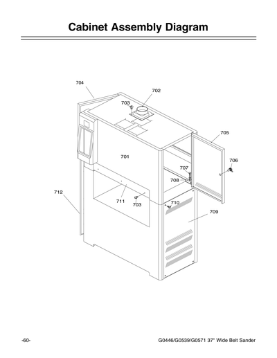 Parts for G0539 37
