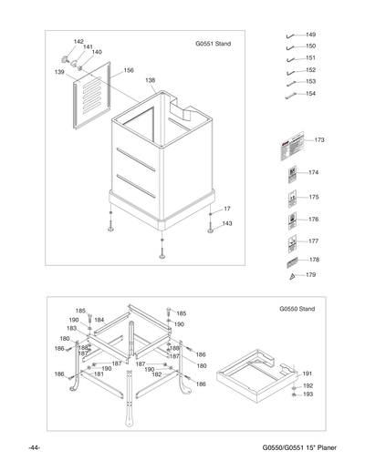Part Diagram for G0550
