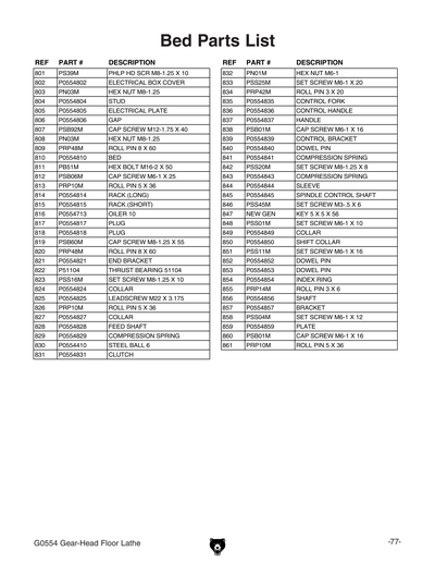 Part Diagram for G0554