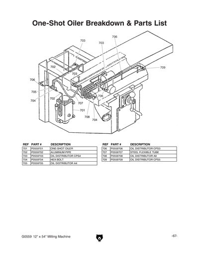 Part Diagram for G0559
