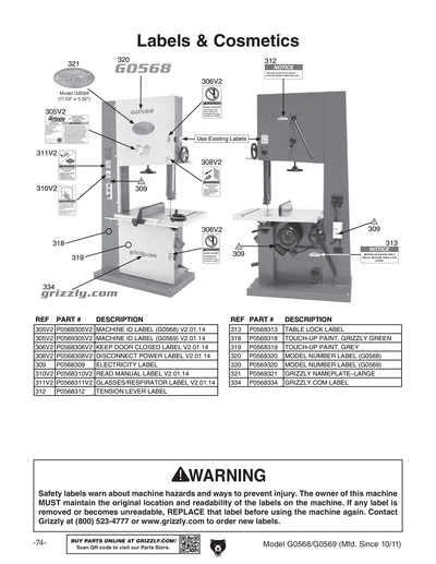 Part Diagram for G0569