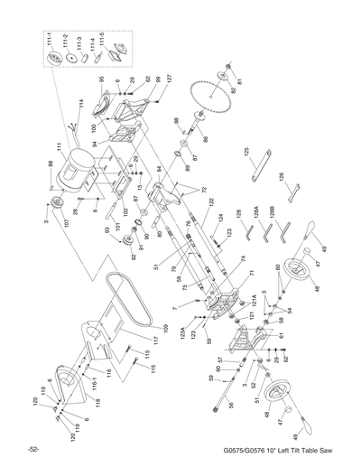 Part Diagram for G0575