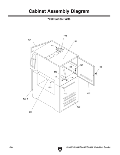 Part Diagram for G0581