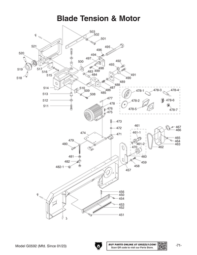 Part Diagram for G0592