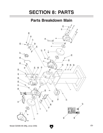 Part Diagram for G0596