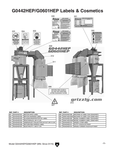 Part Diagram for G0601HEP