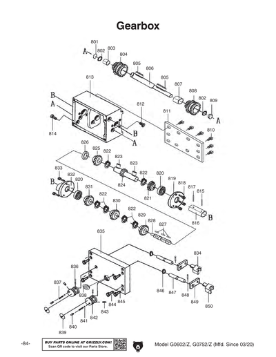 Part Diagram for G0602Z