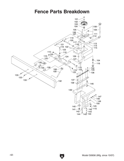 Part Diagram for G0656