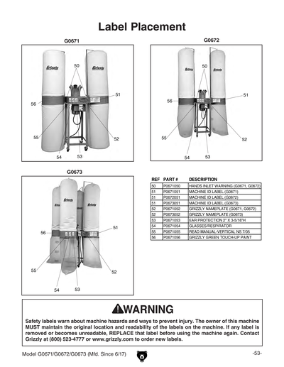 Part Diagram for G0672