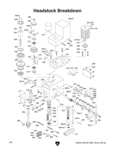 Part Diagram for G0704