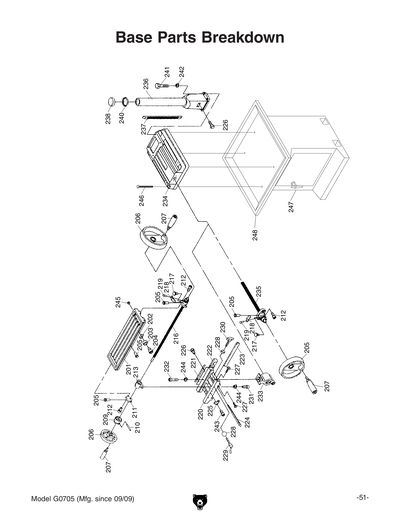 Part Diagram for G0705