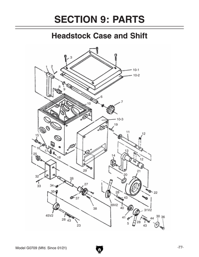 Part Diagram for G0709