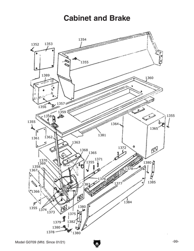 Part Diagram for G0709