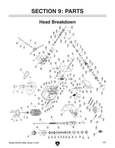Part Diagram for G0720