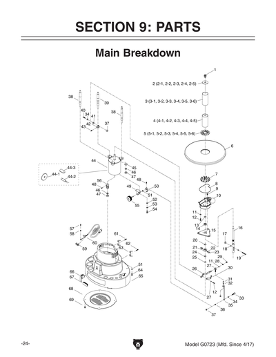 Part Diagram for G0723