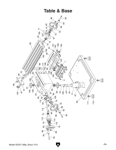 Part Diagram for G0727