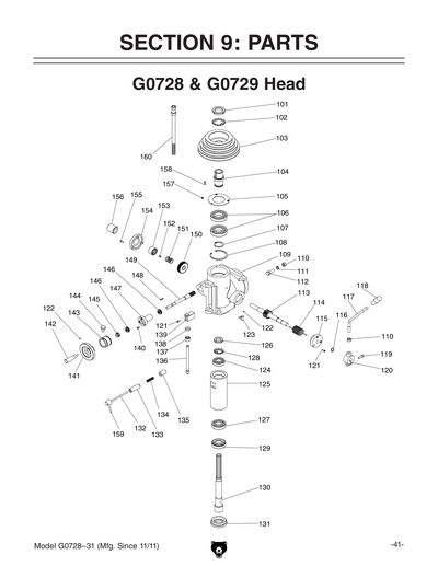 Part Diagram for G0728