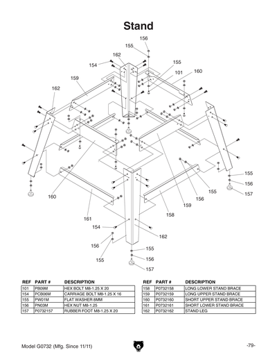 Part Diagram for G0732