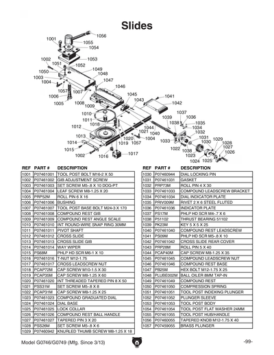 Part Diagram for G0746