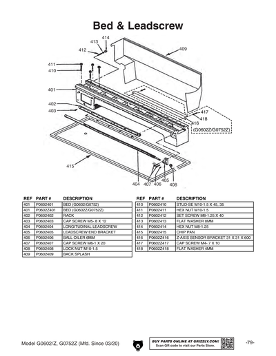 Part Diagram for G0752Z