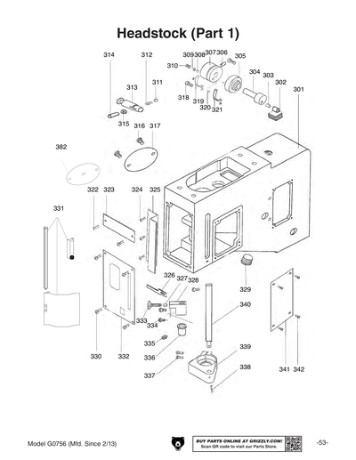 Part Diagram for G0756