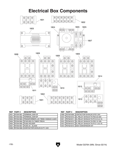 Part Diagram for G0764