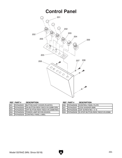 Part Diagram for G0764Z