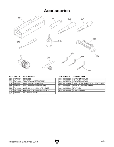 Part Diagram for G0779