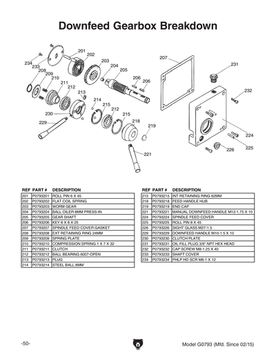 Part Diagram for G0793