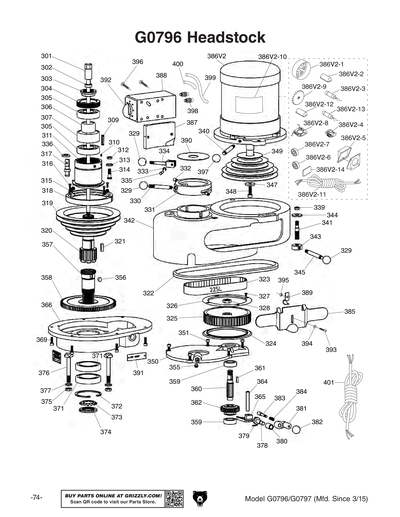 Part Diagram for G0796