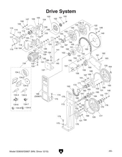 Part Diagram for G0807