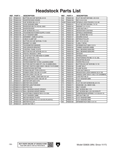 Part Diagram for G0835